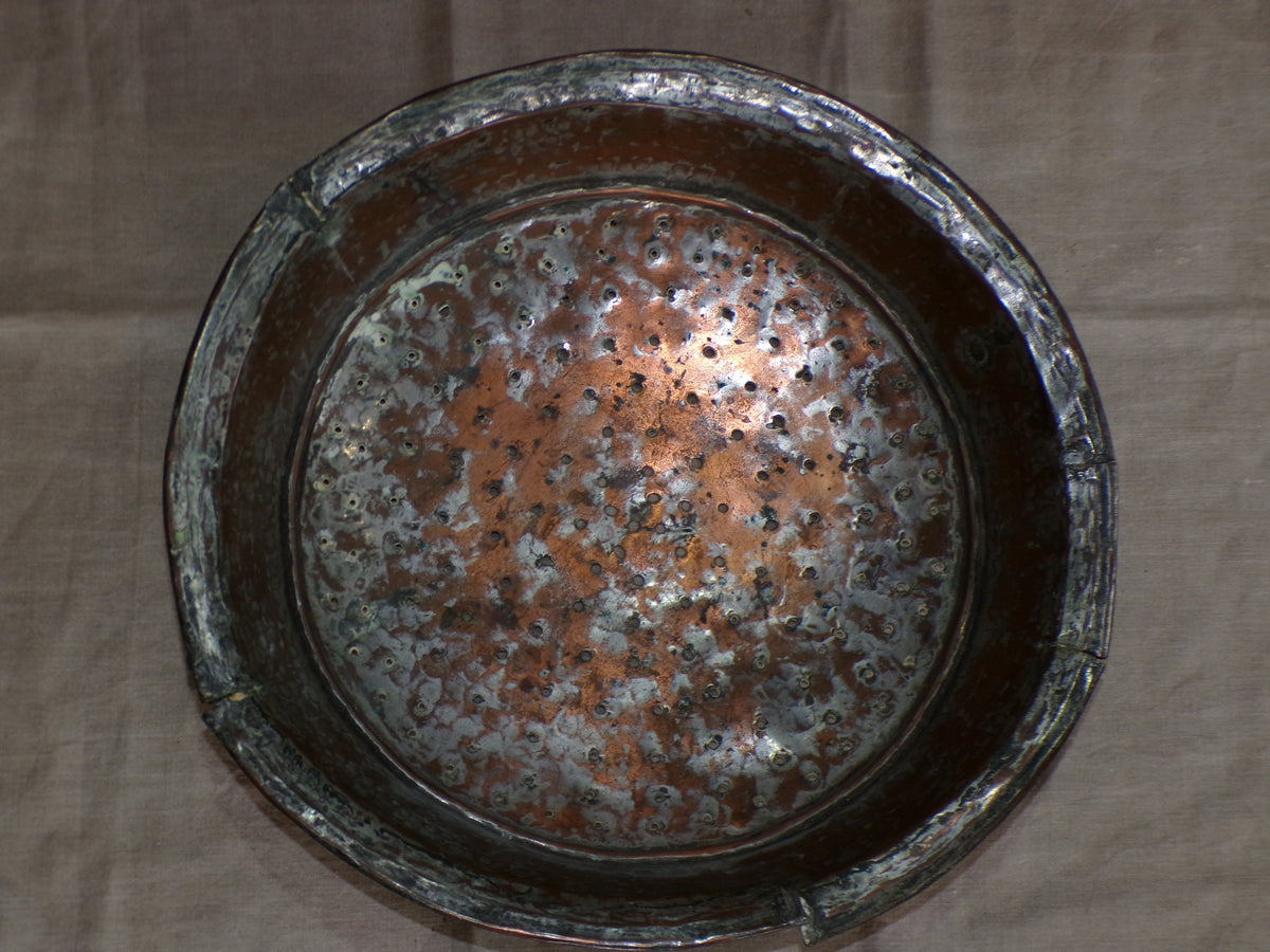 Victorian - possibly Georgian copper/metal sieve.  French.
