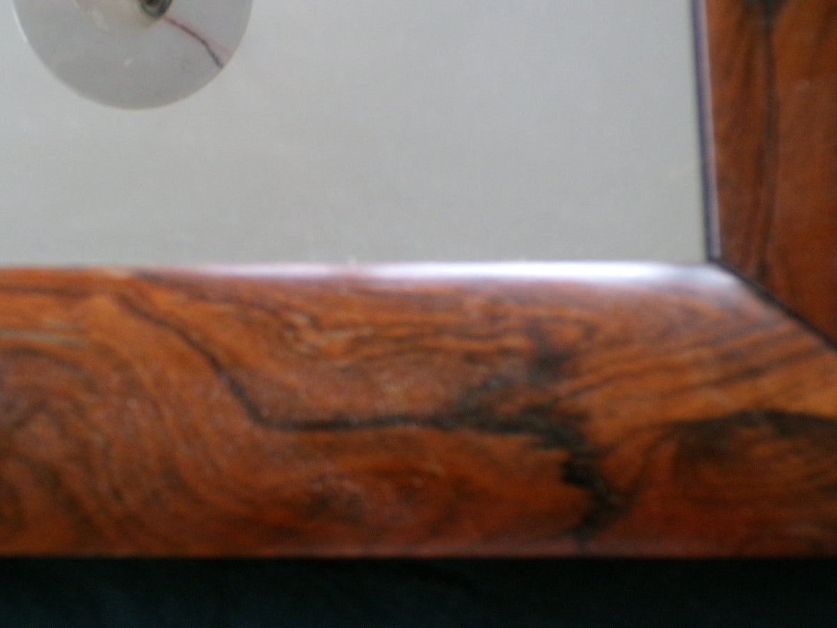 Nineteenth century rosewood square mirror