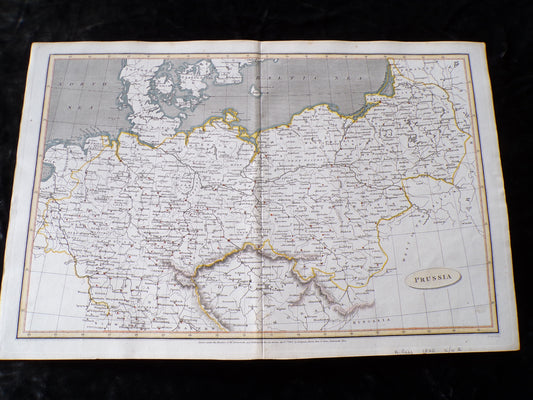 Antique map of Prussia - A Rees - 1820