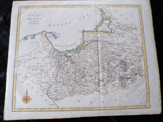 Antique map of Prussia - GA Cooke 1807