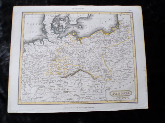 Antique map of Prussia 1832 Thomas Kelly