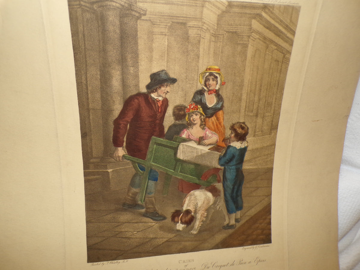 The Cries of London - hand tinted engravings