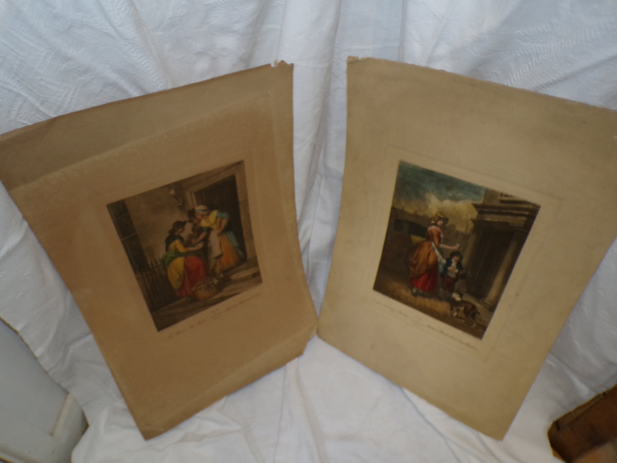 The Cries of London - hand tinted engravings