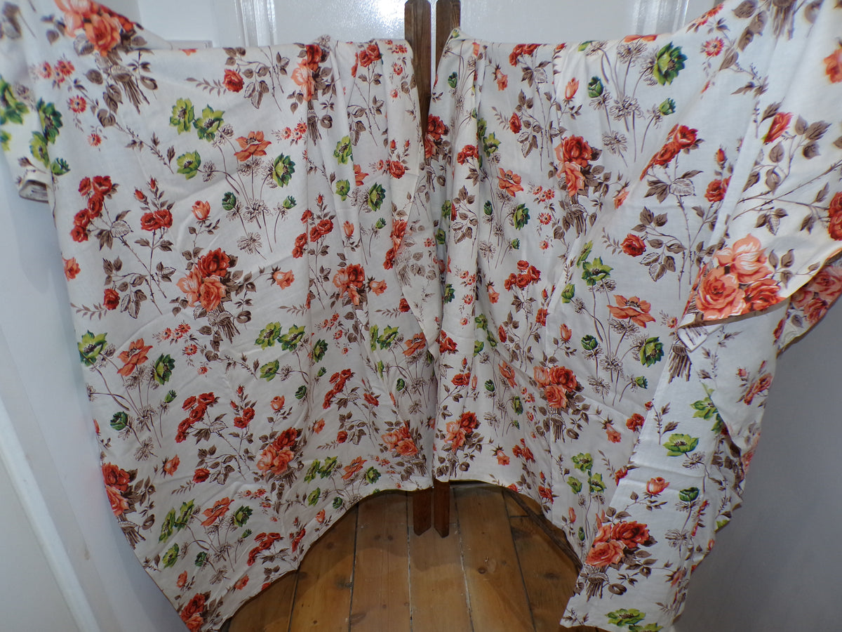 Vintage French cotton curtains