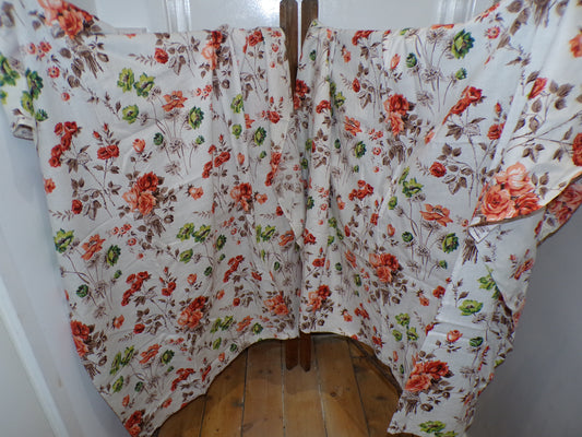 Vintage French cotton curtains