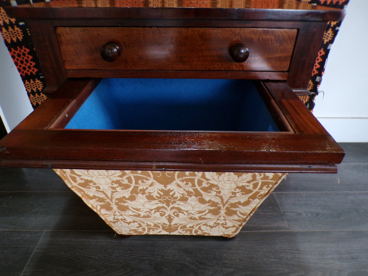 Victorian mahogany sewing table