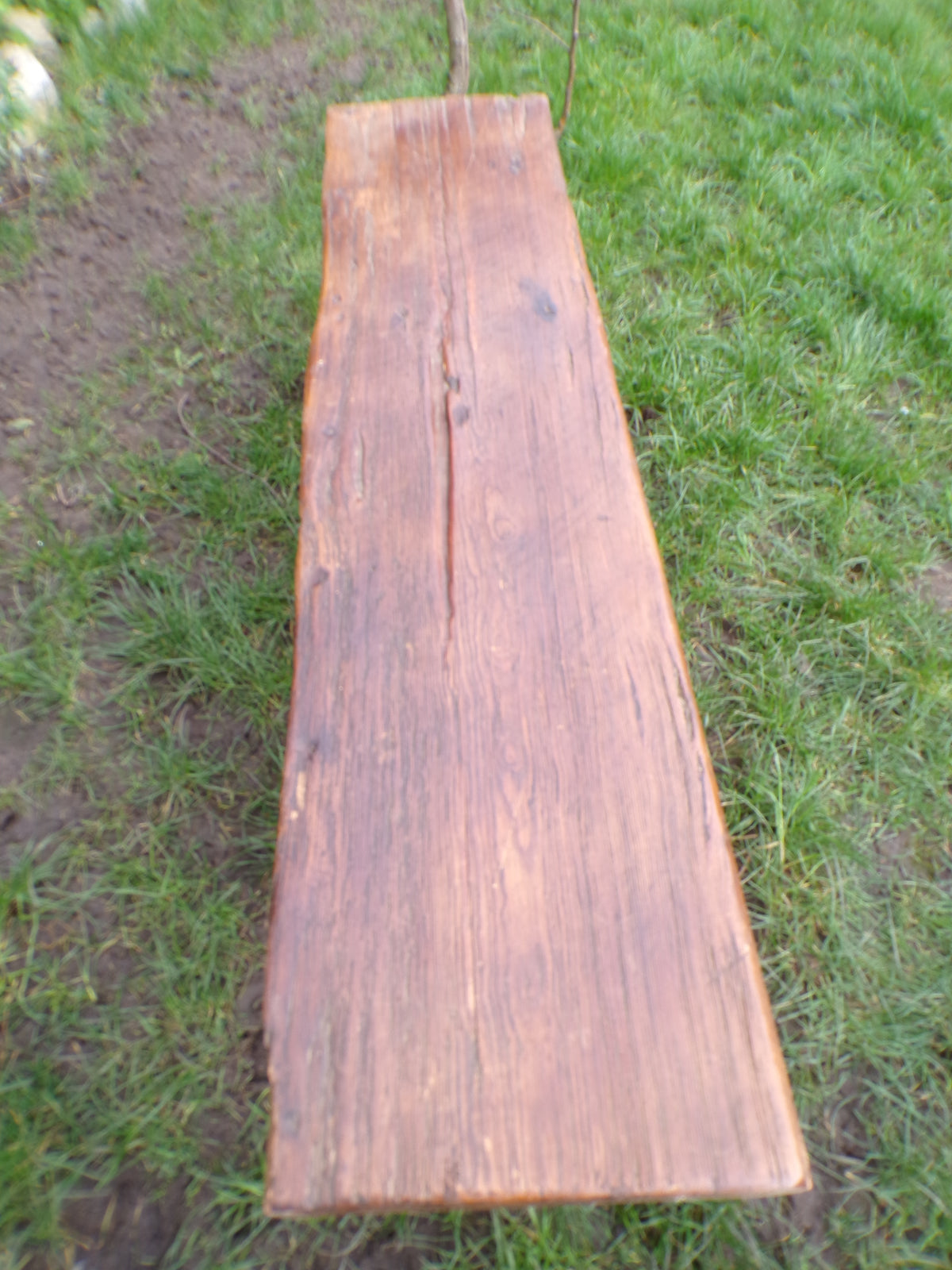 Rustic oak bench