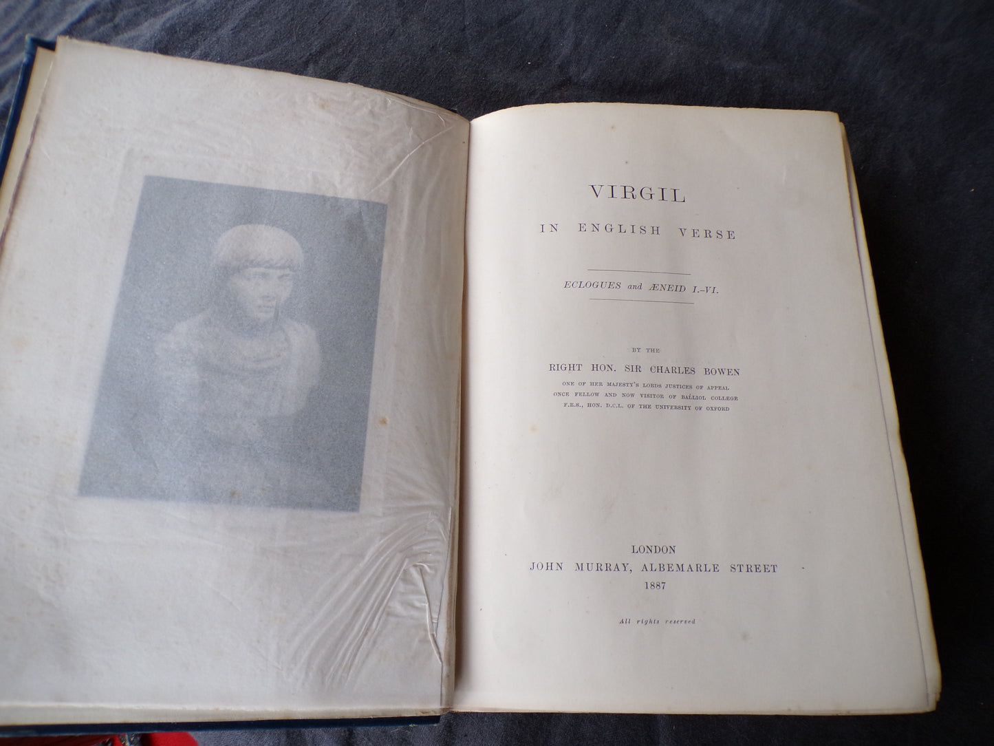 Antique book: Eclogues and Aenid Books I-VI