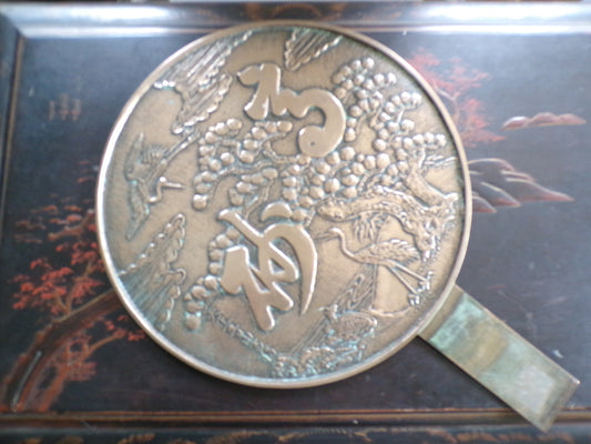 Japanese bronze mirror