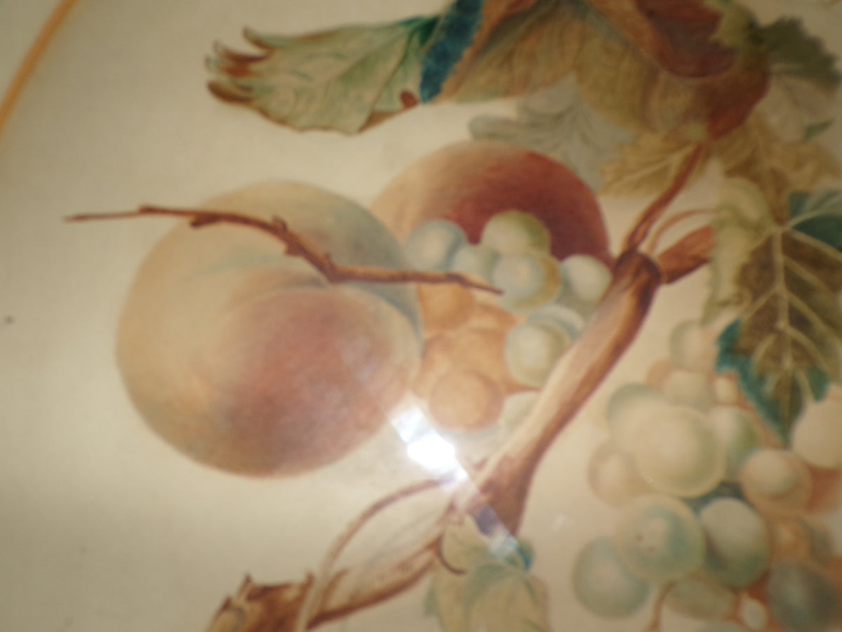 Edwardian gilt framed still life fruit water colour  - signed