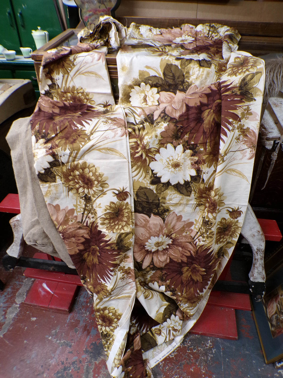 Mid century vintage curtains