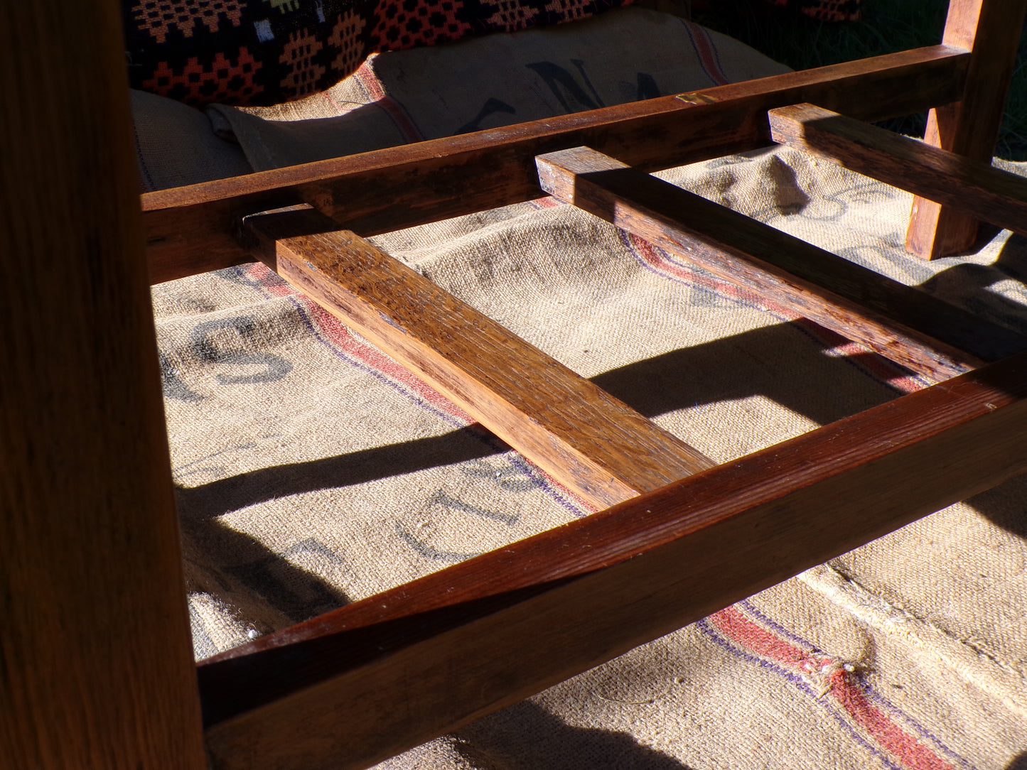 Early twentieth century coffee table with original Nouveau tiles