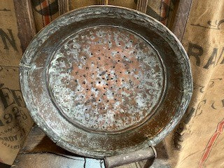 Victorian - possibly Georgian copper/metal sieve.  French.